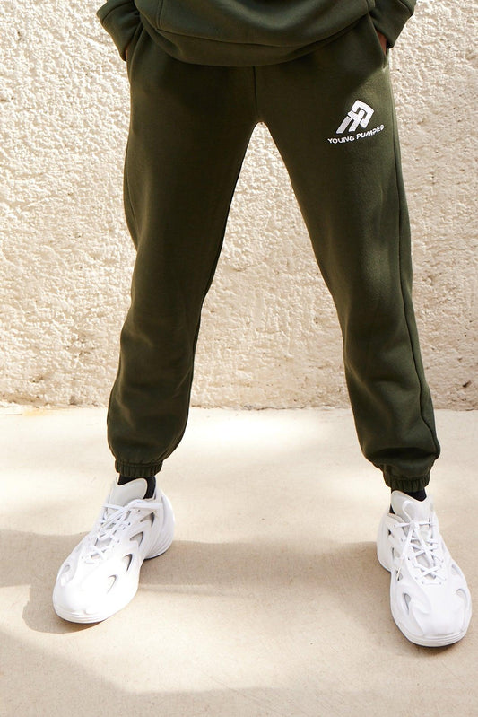 Jogger Logo Olive Green - Young Pumped