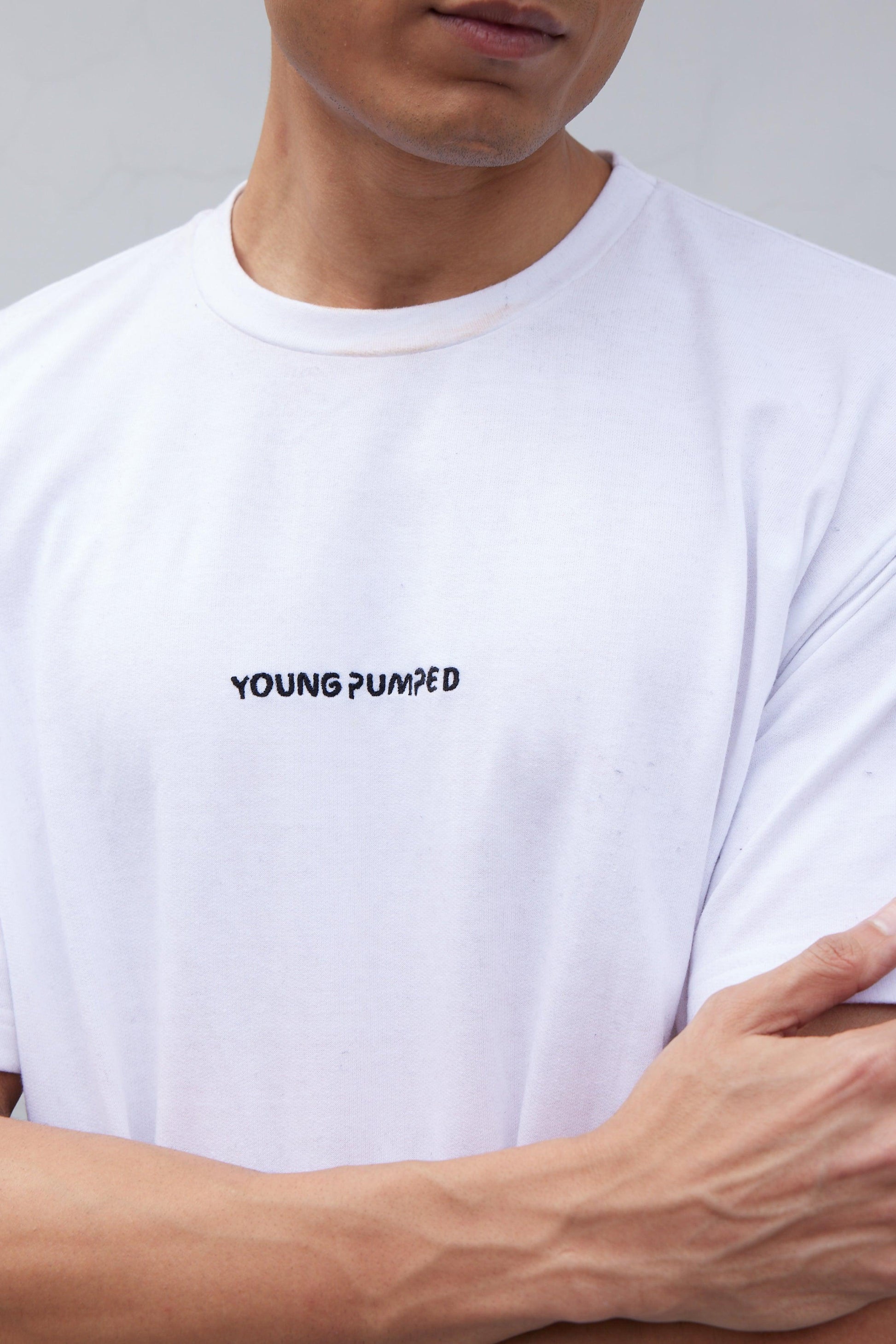 Anti-Fit Tee White - Young Pumped