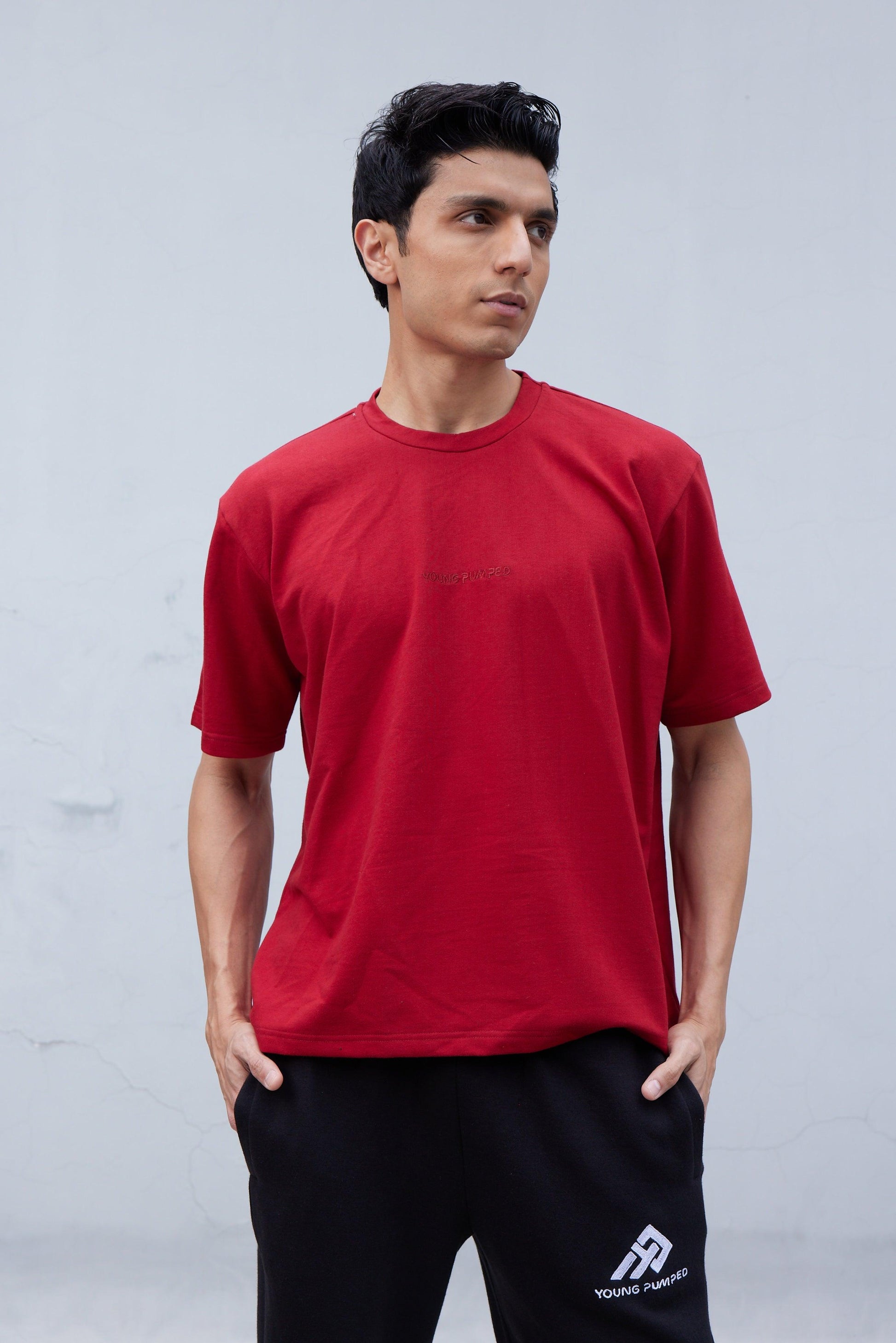 Anti-Fit Tee Maroon - Young Pumped