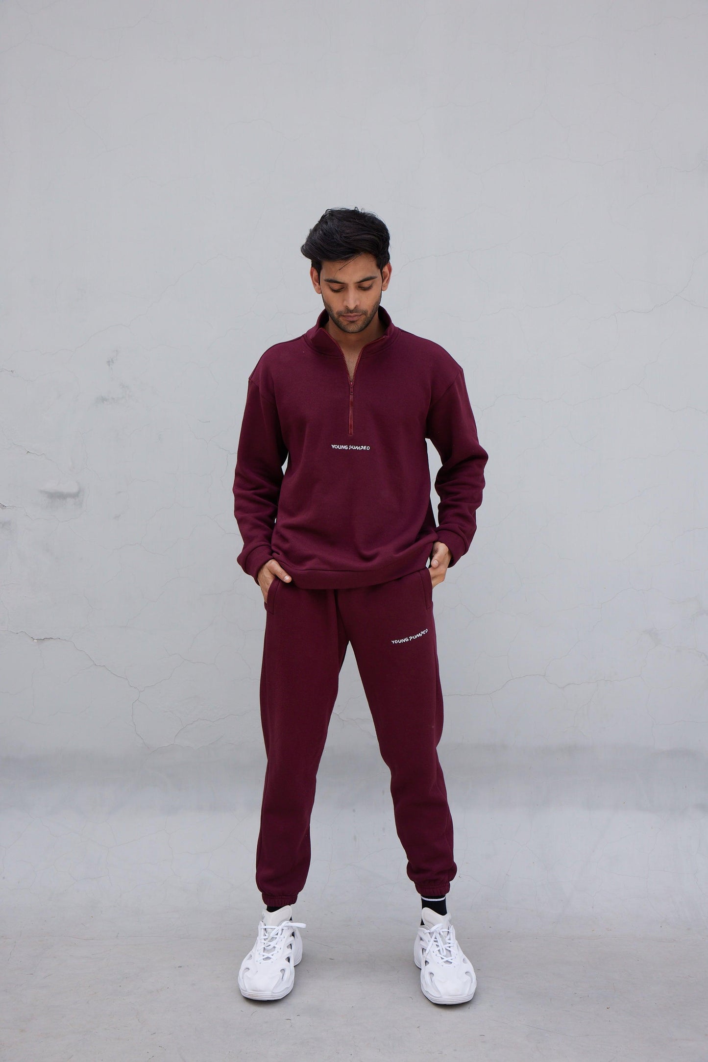 Jogger Monogram Maroon - Young Pumped