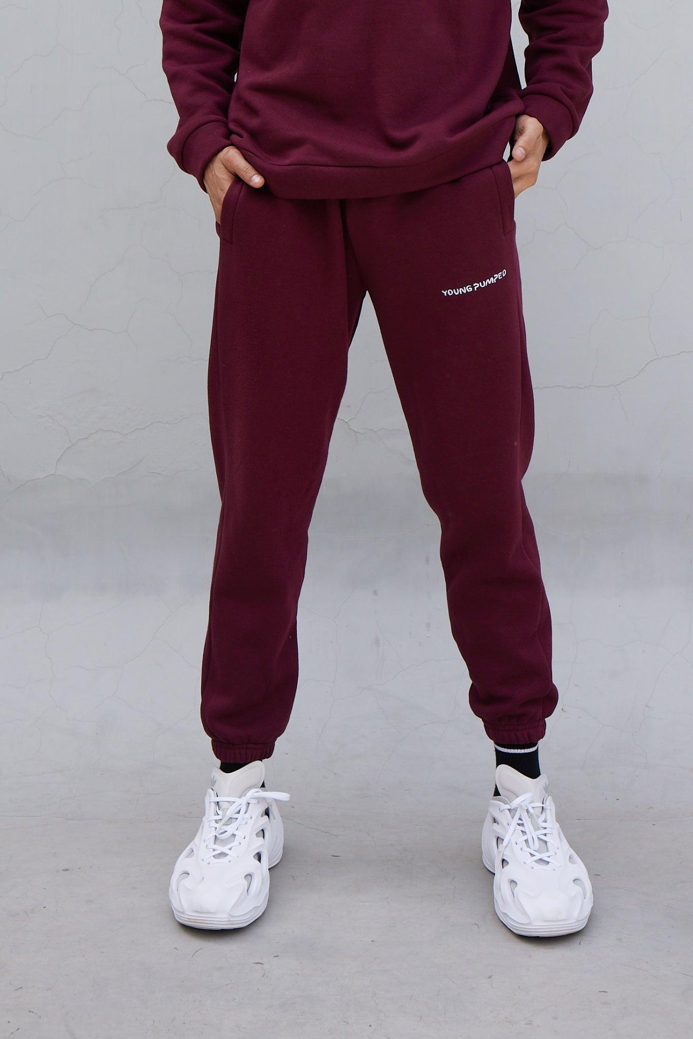 Jogger Monogram Maroon - Young Pumped