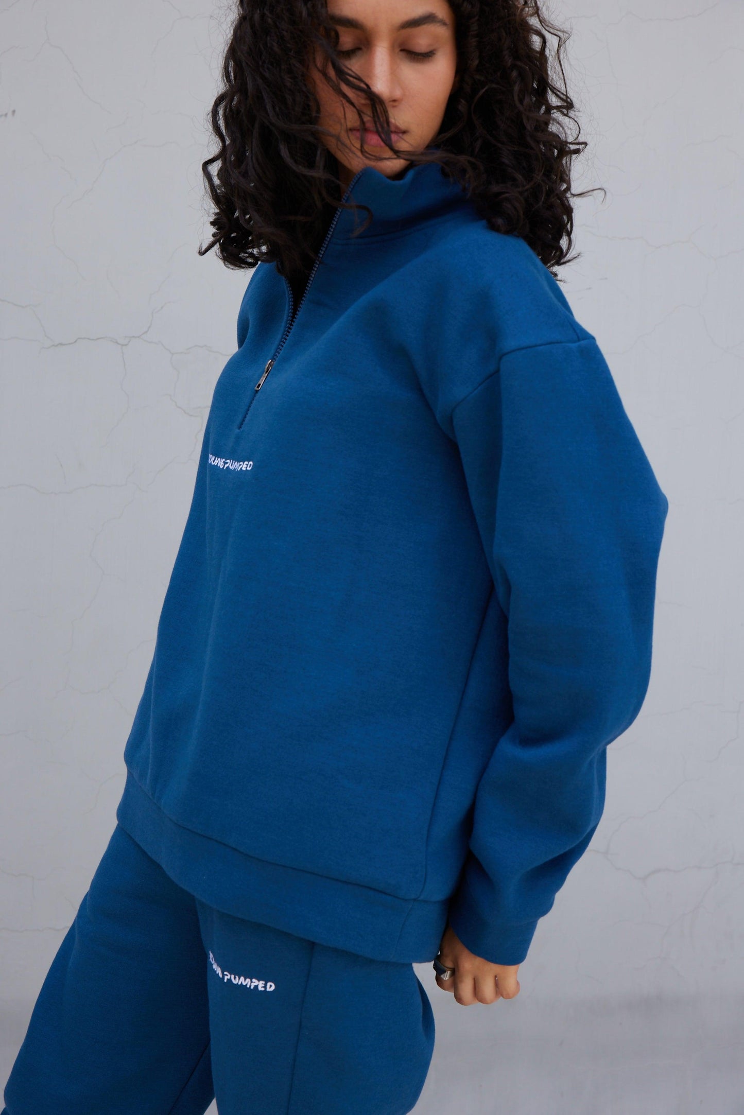 Light Blue Zip-Top Jumper - Young Pumped