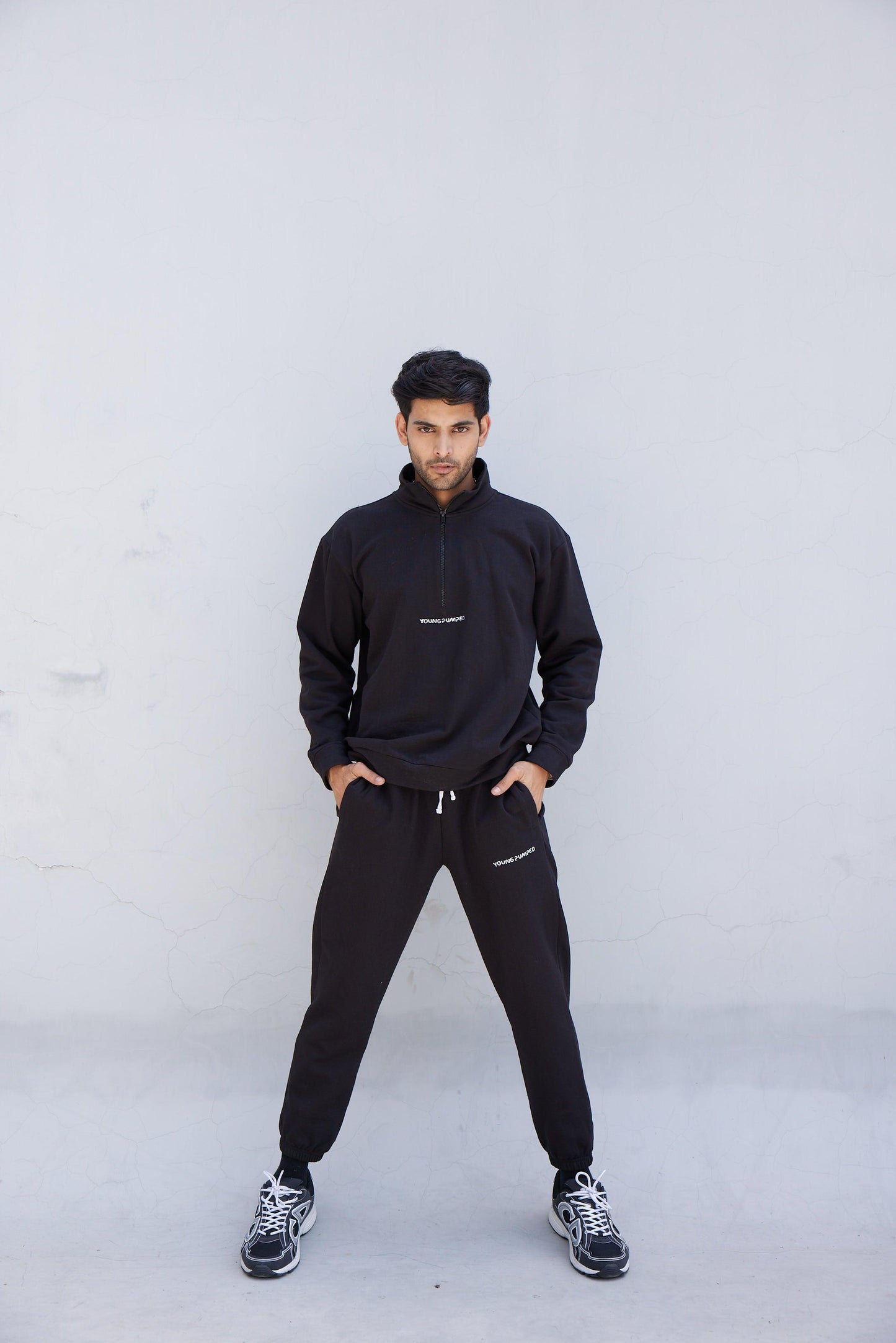 Black Zip-Top Jumper - Young Pumped