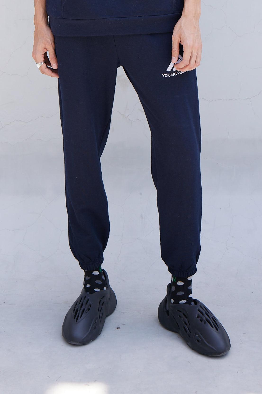 Jogger Logo Dark Blue - Young Pumped