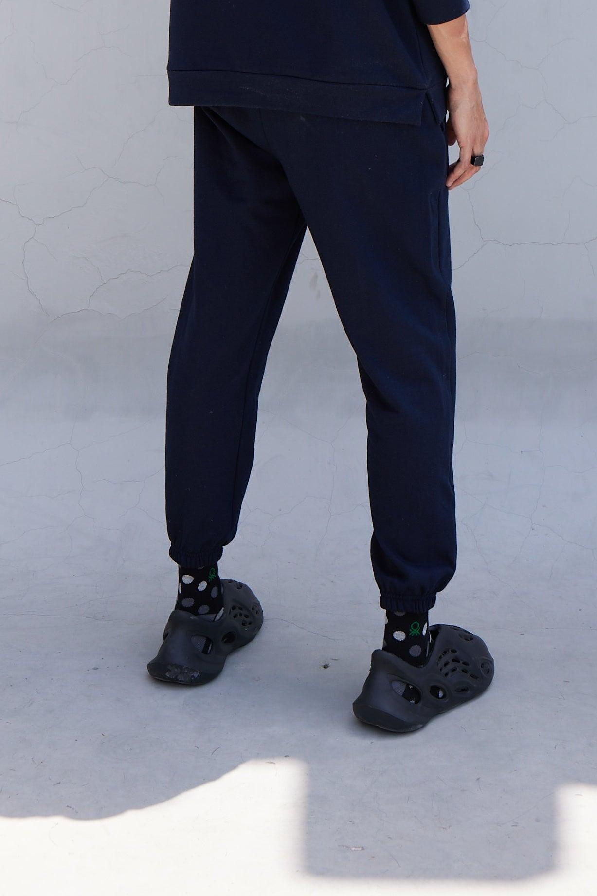 Jogger Logo Dark Blue - Young Pumped