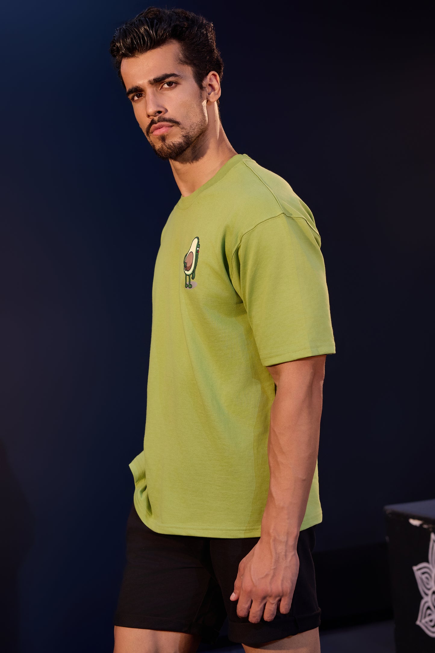 Avocado Hip Olive Green Oversized T-shirts